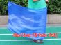 1pc 81cm (32") spinning silk flag poi for Worship & Praise, blue