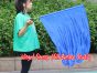 1pc 81cm (32") spinning silk flag poi for Worship & Praise, blue