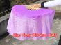 1 Pair purple fading short Chinese silk dance fan, 30cm (12") flutter