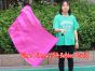 1pc 81cm (32") spinning silk flag poi for Worship & Praise, pink