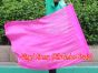 1pc 81cm (32") spinning silk flag poi for Worship & Praise, pink