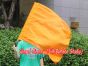 1pc 81cm (32") spinning silk flag poi for Worship & Praise, orange