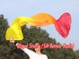 1 pair 2.4m (94") yellow-orange-red belly dance silk fan veils