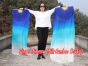 1 pair 1.8m (71") Grace belly dance silk fan veils