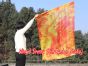 spinning silk flag poi 129cm (51") for Worship & Praise, Flame