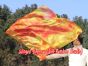 spinning silk flag poi 129cm (51") for Worship & Praise, Flame