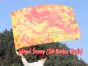 spinning silk flag poi 129cm (51") for Worship & Praise, Flame