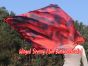 spinning silk flag poi 129cm (51") for Worship & Praise, Lava