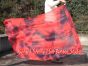 spinning silk flag poi 129cm (51") for Worship & Praise, Lava