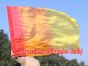 spinning silk flag poi 129cm (51") for Worship & Praise, red-orange-yellow