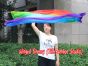 1 Piece long side Rainbow 2.3m (90") dance silk veil poi