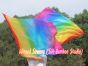 1 Piece 85 cm (33") prophetic silk worship flex flag for kids, Rainbow+