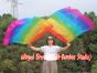 1 Piece 85 cm (33") prophetic silk worship flex flag for kids, Rainbow+