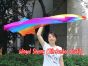 1 Piece long side Rainbow+ 2.3m (90") dance silk veil poi