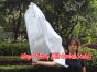 spinning silk flag poi 129cm (51") for Worship & Praise, silver