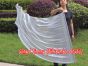 spinning silk flag poi 129cm (51") for Worship & Praise, silver