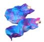 1 pair 1.1m (43") Mermaid Dream silk fan veils for kids