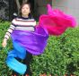 1 piece 250 cm (98") turquoise-blue-purple-pink worship silk throw streamer