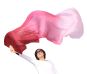 2.4m (94") slightly defected silk fan veils for kids, in assorted colors