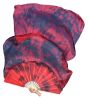 Slightly defected big silk fan veils for practice, in assorted colors