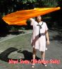 1 Piece orange 2.3m (90") dance silk veil poi