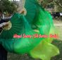 1 pair 1.5m (59") Emerald belly dance silk fan veil