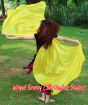 1 piece yellow 5 Mommes belly dance silk veil 