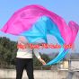 1 piece turquoise-pink 5 Mommes colorful belly dance silk veil 