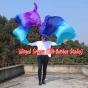 1 pair 2.4m (94") Mystery belly dance silk fan veils