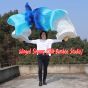 1 pair 2.4m (94") Royalty belly dance silk fan veils