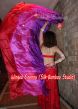 1 piece purple-pink-red 5 Mommes colorful belly dance silk veil 