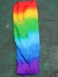 Rainbow silk fabric by yard