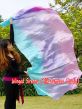 pale (turquoise-purple-pink) 5 Mommes pastel belly dance silk veil 