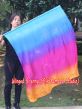 spinning silk flag poi 103cm (40") for Worship & Praise, Iridescence