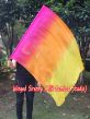 spinning silk flag poi 103cm (40") for Worship & Praise, pink-orange-yellow