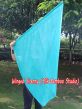 spinning silk flag poi 103cm (40") for Worship & Praise, aqua