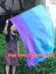 spinning silk flag poi 129cm (51") for Worship & Praise, long side Mystery