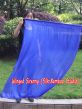 spinning silk flag poi 129cm (51") for Worship & Praise, blue