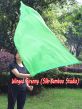 spinning silk flag poi 129cm (51") for Worship & Praise, green