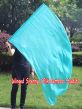 spinning silk flag poi 129cm (51") for Worship & Praise, aqua