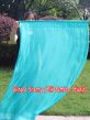 spinning silk flag poi 129cm (51") for Worship & Praise, aqua