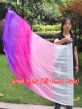 spinning silk flag poi 129cm (51") for Worship & Praise, white-pink-purple