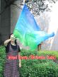 Spinning silk flag poi 174cm x 88cm for Worship & Praise, long side Adventure