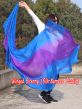 1 piece blue-purple-blue 5 Mommes colorful belly dance silk veil 