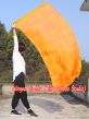 Spinning silk flag poi 174cm (68") for Worship & Praise, orange