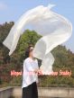 1 Pair 3m (3.3 yds) white belly dance silk fan veils