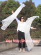 1 Piece white 1.8m (70") dance silk veil poi