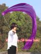 1 Piece purple 1.8m (70") dance silk veil poi