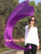 1 Piece purple 1.8m (70") dance silk veil poi