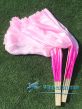 1 Pair pink fading short Chinese silk dance fan, 30cm (12") flutter